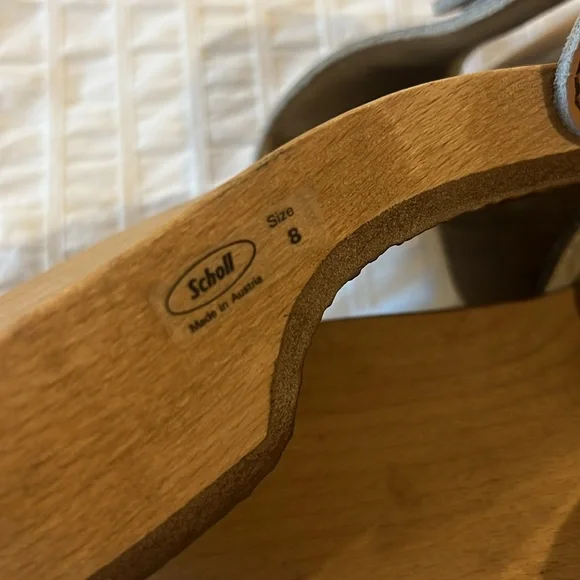 Vintage original Dr. Scholl’s wooden clogs still has original tags on them 8 - Picture 3 of 4